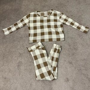 Wonder Nation Girls Long Sleeve Pajama Set